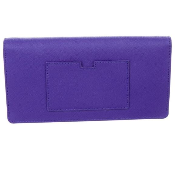 Kate Spade Liana Monster Purple Leather Clutch Wallet NWT Retail $278 - Picture 3 of 16